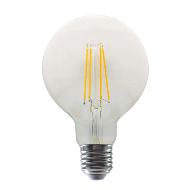 LED FILAMENT E27 G95 8W 4000K 230V AC 1010LM RA80 30000H 360° / PALA958NW