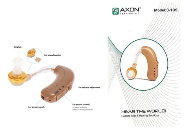 Επαναφορτιζόμενο ακουστικό βαρηκοΐας AXON C-109 3