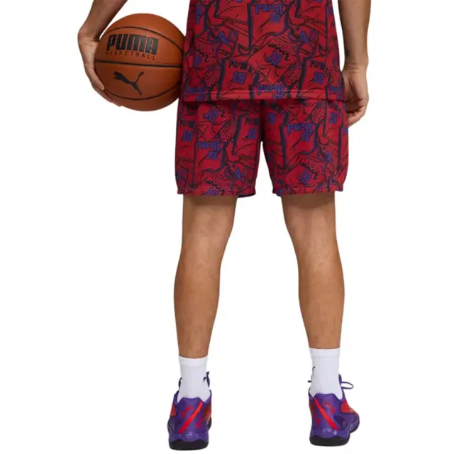 Puma Men's Flagrant Foul Allover Print 6inch Shorts Κόκκινο 692266-02 (Puma) 2