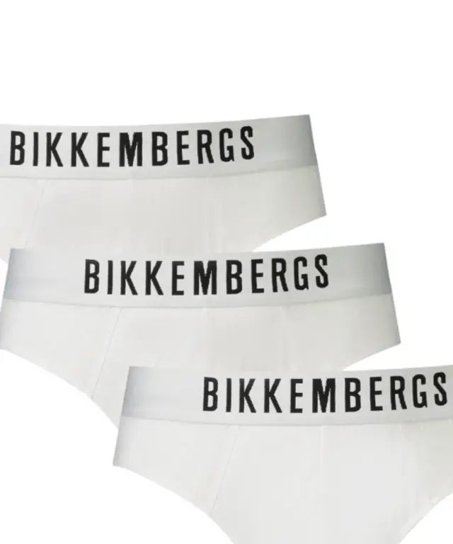 Bikkembergs - Ανδρικά Σλιπ 3Pack BKK1USP10TR-WHITE Λευκό 3