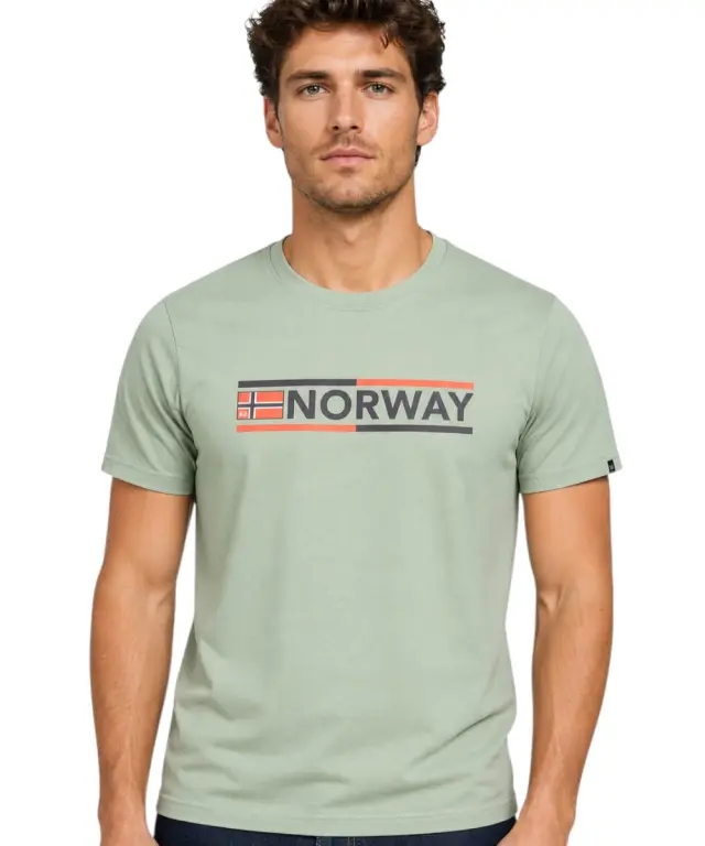 Norway Nautical School - Ανδρικό T-shirt Κοντομάνικο 866024-SNIPER Πράσινο - XL