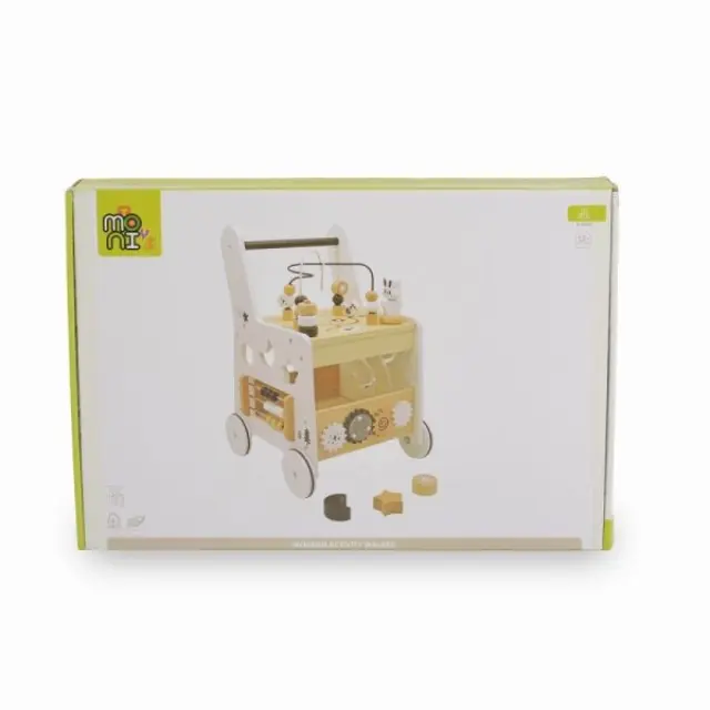 Moni Toys Ξύλινη Περπατούρα Δραστηριοτήτων W16E248 3