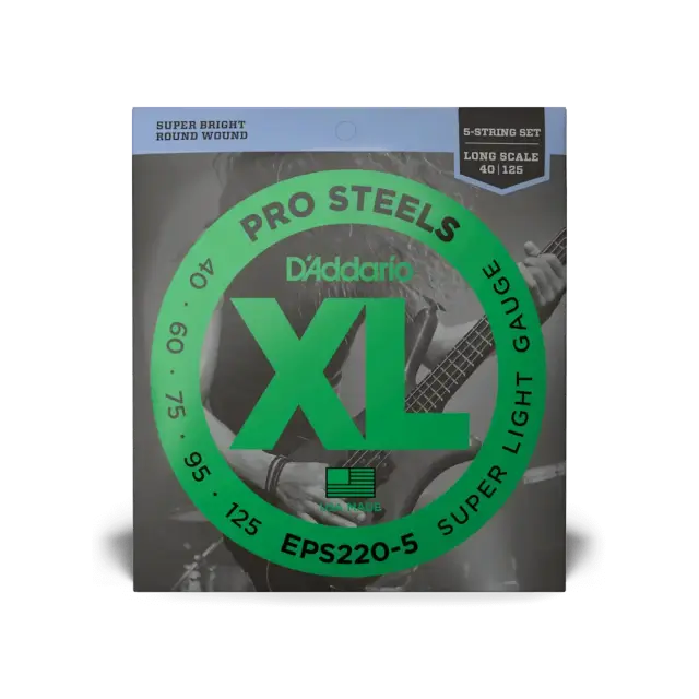D'Addario EPS220-5 Pro Steels Χορδές 5άχορδου Ηλεκτρικού Μπάσου 40-125