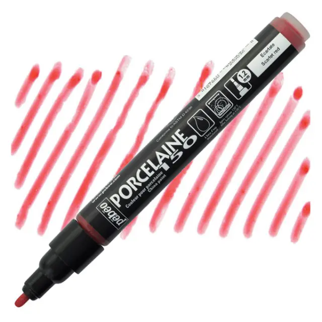 Pebeo Porcelaine Μαρκαδόρος Πορσελάνης - 03 Scarlet Red 1.2mm