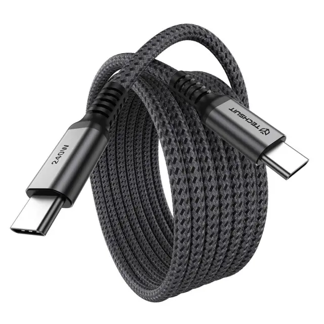 Καλώδιο USB-C σε USB-C Techsuit TitanSync Pro (CX2) 240W - 480Mbps -Fast Charging - E-marker Chip, 1m 2