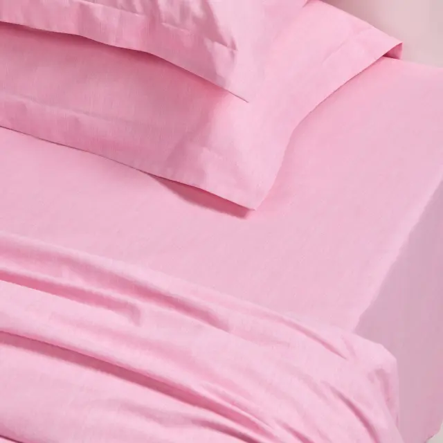 Σεντόνι King Size 180x200+35 Casual Prints Das Home Με Λάστιχο70% Βαμβάκι-30% Πολυέστερ- 5450 Pink 2