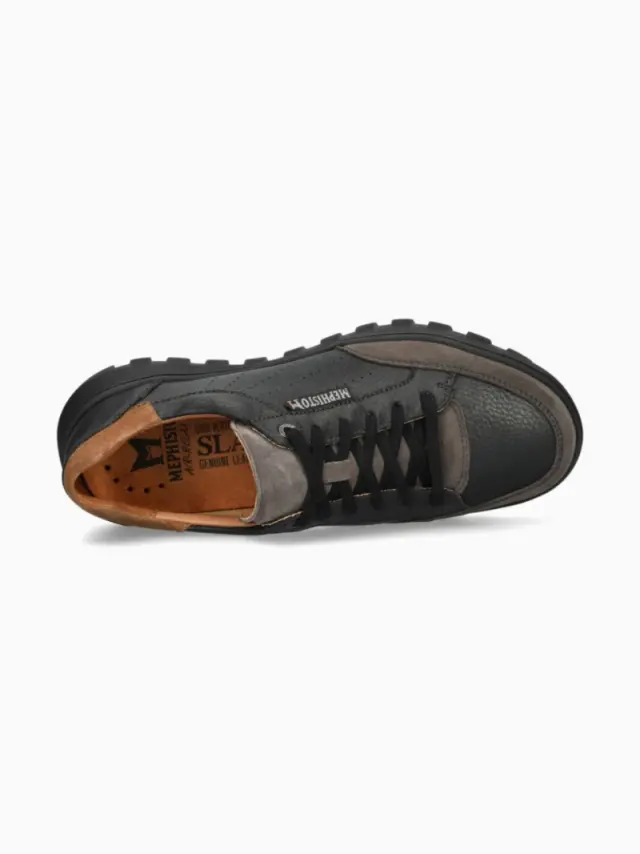 Mephisto Sneakers Ανδρικό δέρμα/δέρμα Nubuck Μαύρο MEP/FLYNN GRAPHITE 3