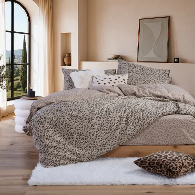 Σετ Παπλωματοθήκη Βαμβακερή Μονή Wild 170x240 Nef Nef Homeware, 100% ΒΑΜΒΑΚΙ - BEIGE (040848) 2