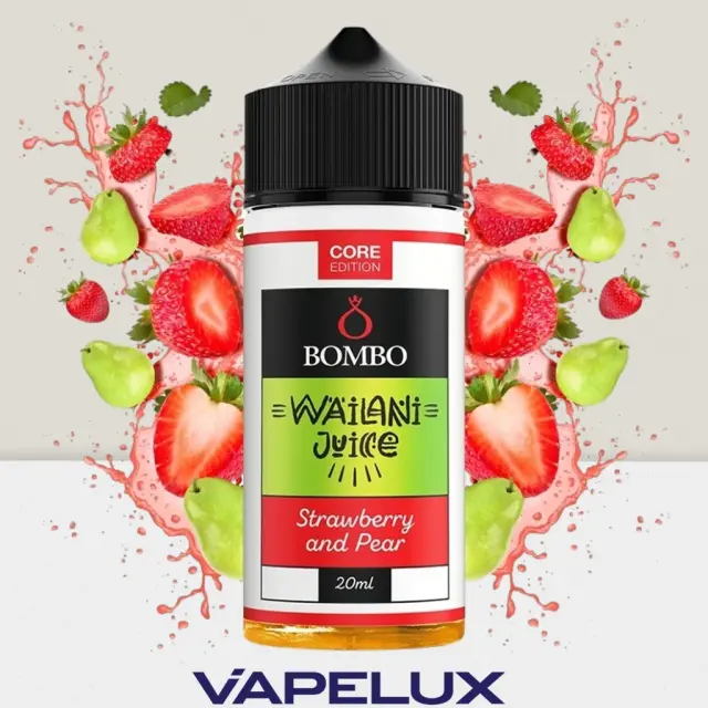Bombo Wailani Juice Core Edition Flavor Shots Strawberry Pear 20ml to 120ml