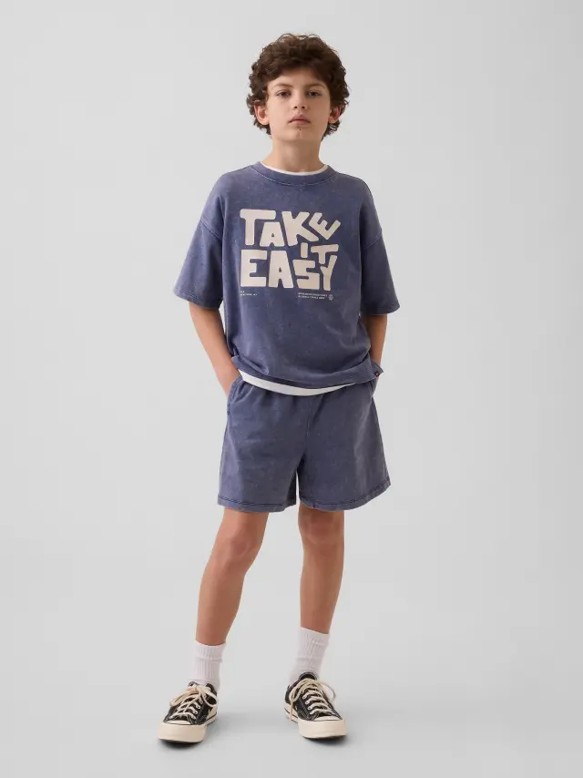 Παιδικό Σορτς με Λάστιχο Dutch blue