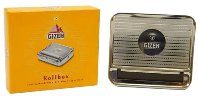 Gizeh Automatic Roll Box Ταμπακιέρα Ασημί - 70mm 2
