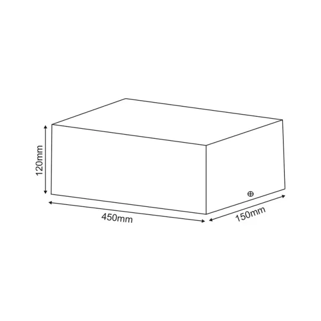 Aca Light ΣΠΟΤ ΟΡΟΦΗΣ AR111 ΤΡΙΠΛΟ ΜΑΥΡΟ 150x450x120 2