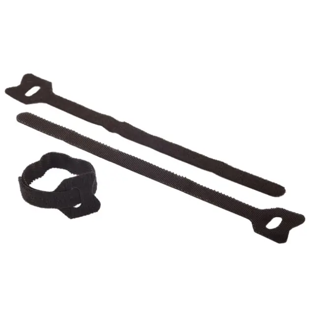 Δεματικό Hook+Loop Μαύρο 15cm 8mm 6Τμχ