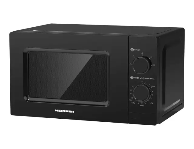 Φούρνος μικροκυμάτων Heinner HMW-MD20MBK με χωρητικότητα 20L και ισχύ 700W - Black HMW-MD20MBK