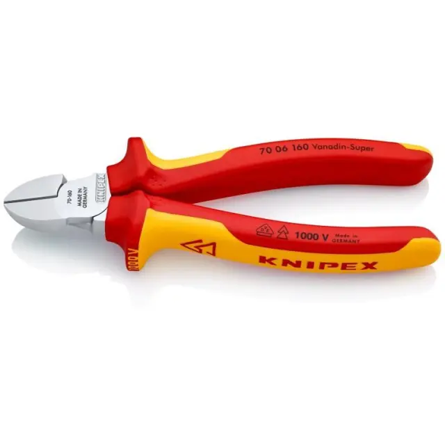 Knipex 7006160 - Πλαγιοκόφτης Πλάγιο Ηλεκτρολόγου Μήκους 160mm 2