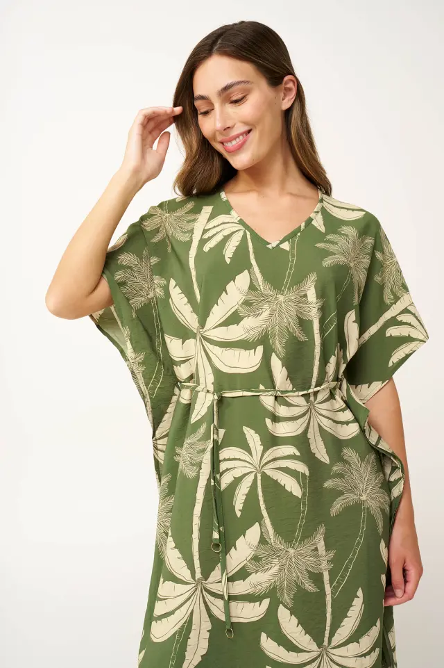 Tropic Καλοκαιρινό Φόρεμα από Ποπλπίνα Vamp 24447 GREEN TREETOP 2