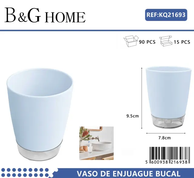 Θήκες οδοντόβουρτσας πλαστικές σε σετ 5Χ - Light Blue - 21693 2