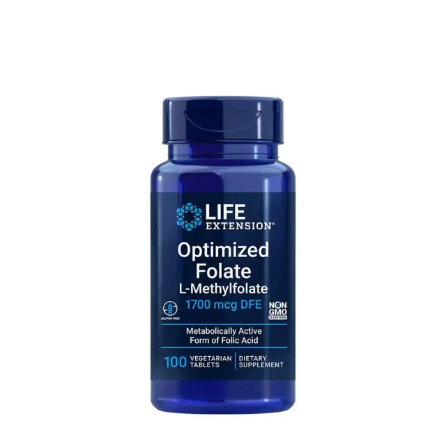 Life Extension Optimized Folate, 1700mcg - 100 vegetarian tabs