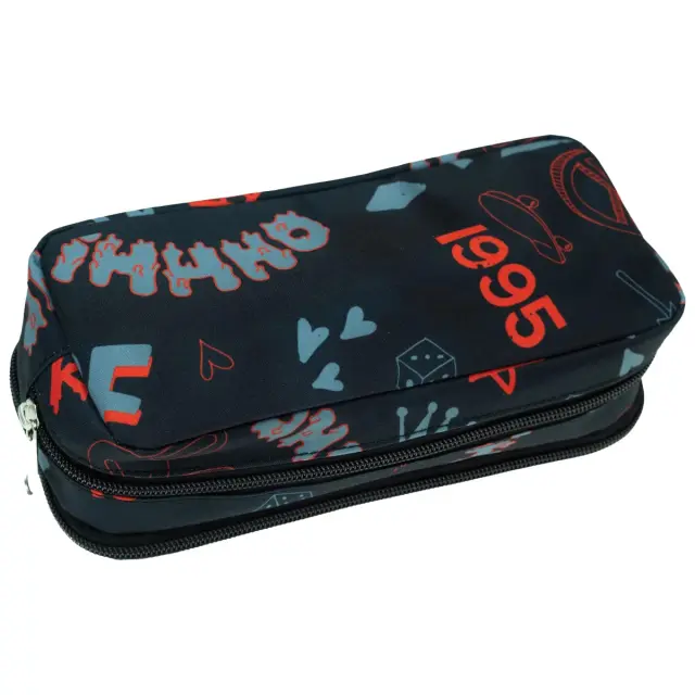 Κασετίνα Βαρελάκι Οβαλ Paul Frank Graffiti 23x10x6cm Gim 346-85141 2