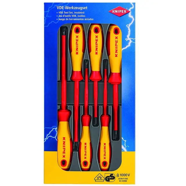 Knipex 002012V01 - Κατσαβίδια VDE 1000V Σετ 6 Τμχ