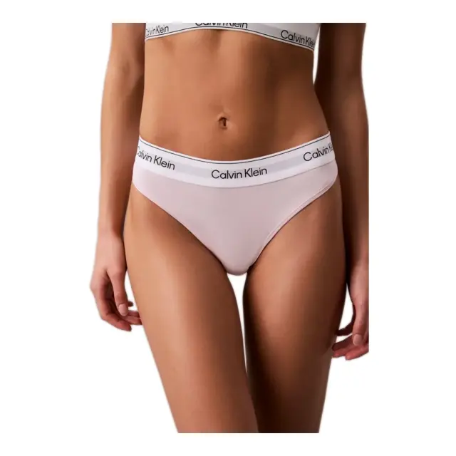 Calvin Klein Γυναικείο String Thong - Icon Cotton Modal, Χρώμα Cradle Pink