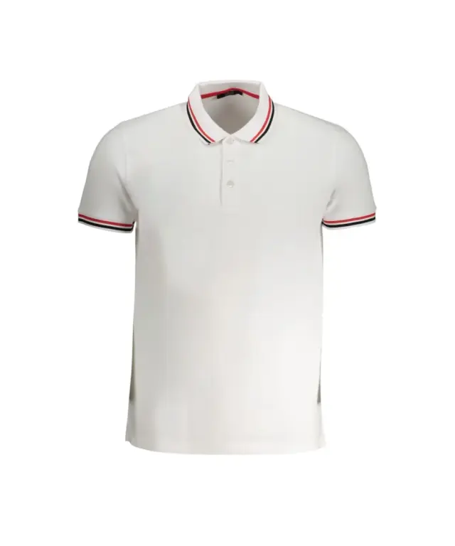 Cavalli Class - Ανδρική Μπλούζα Κοντομάνικη Polo Πικέ QXT64XKB002-00053 Λευκό 3