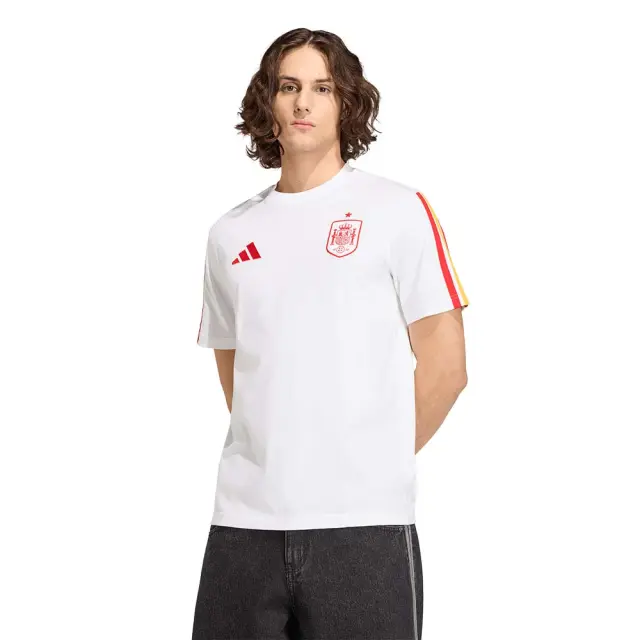 adidas Sportswear Men's Football Spain Federation DNA Tee Άσπρο KD4224 (adidas Sportswear) - Medium