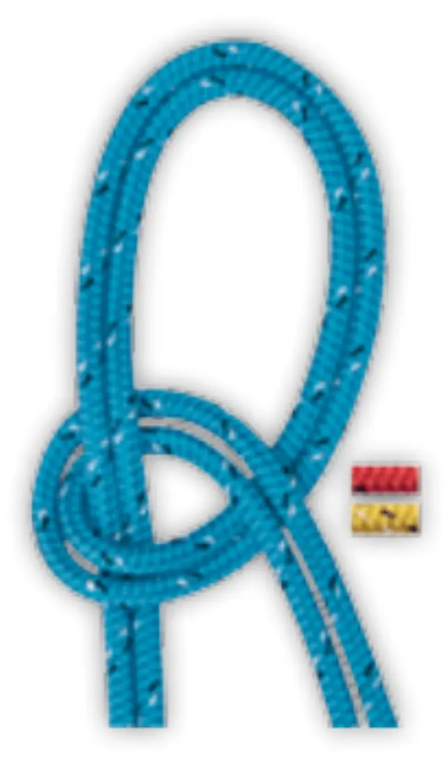 Σχοινί Dyneema 100% - Κόκκινο-Μαύρο-Άσπρο