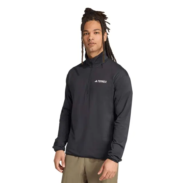 adidas Performance Men's Terrex Multi Climawarm Half-Zip Tech Fleece Jacket Μαύρο JM0143 (adidas Performance)