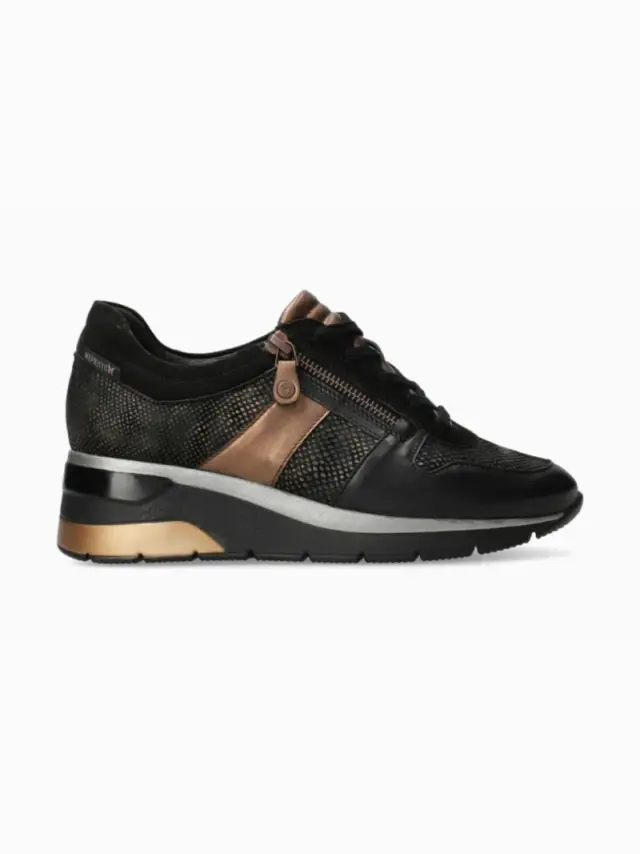 Mephisto Sneakers Γυναικείο δέρμα/δέρμα Nubuck Μαύρο MEP/ELISIA BLACK 3
