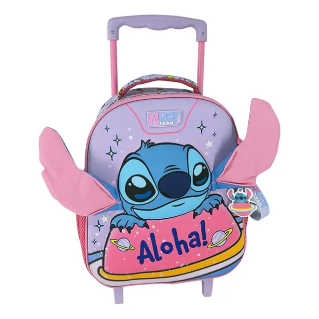 Must Σχολική Τσάντα Τρόλεϊ Νηπίου 2 θήκες Stitch Aloha (000565939)