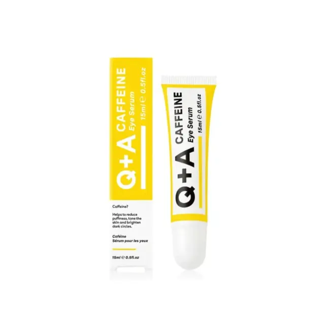 Q+A Caffeine Eye Serum Ορός ματιών με καφεΐνη που μειώνει τις σακούλες και τους μαύρους κύκλους 15ml