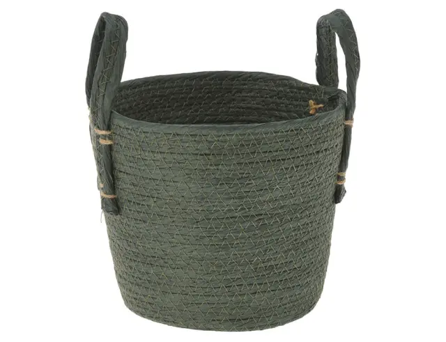 Διακοσμητικό καλάθι H&S Collection με χερούλια - Πράσινο KR2002750