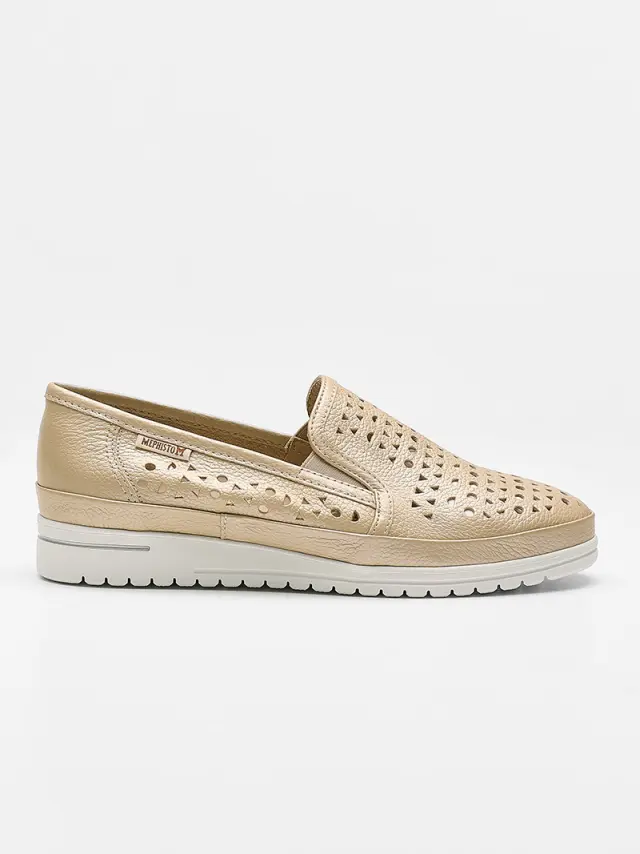 Mephisto Μοκασίνια-Loafers Γυναικείο δέρμα Μπεζ MEP/JANA PERF BEIGE 3
