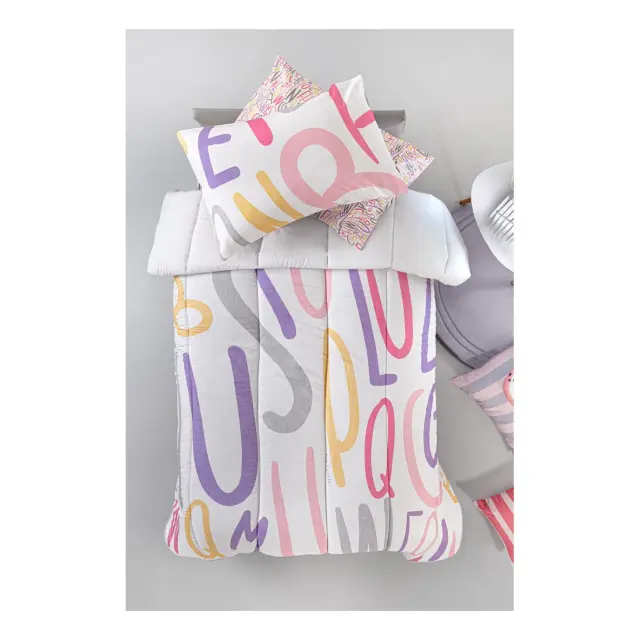 Παιδικό Πάπλωμα Μονό Guy Laroche Letters Pink 160x220
