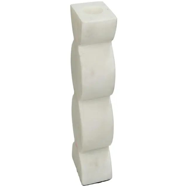 Κηροπήγιο Λευκό Μάρμαρο 5x4x15.5cm 3