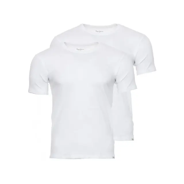 Pepe Jeans Ανδρικό Φανελάκι Rocco Crew Neck Tee - Διπλό Πακέτο, Χρώμα Λευκό - M