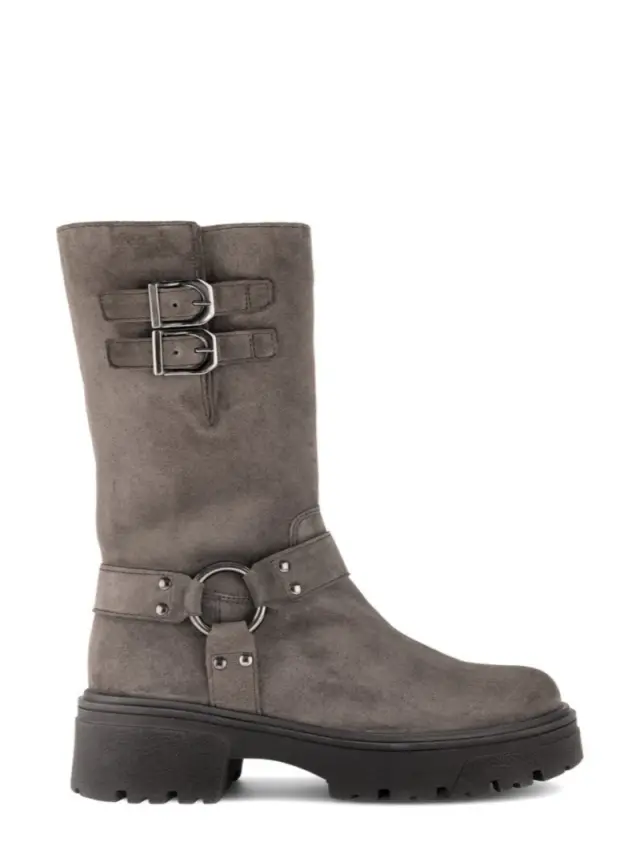 Gabor Μποτάκια Γυναικείο δέρμα Nubuck Γκρί GAB/71762 78-MOHAIR - 42 3