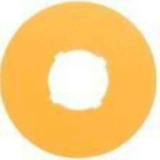 M22-XBK Label, emergency switching off, yellow, blank