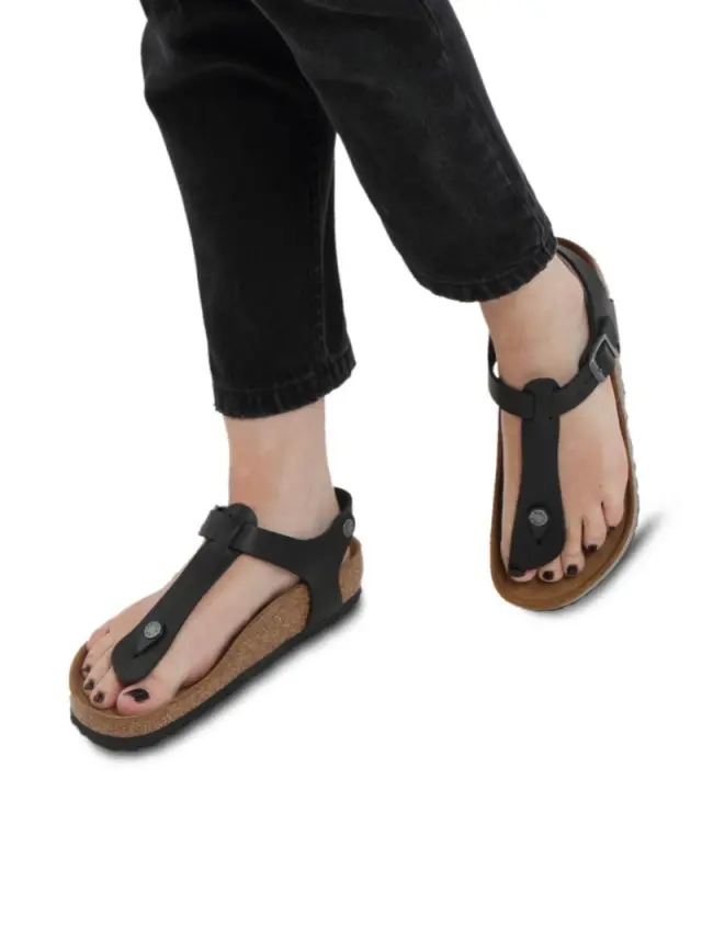 Birkenstock Πέδιλα Γυναικείο δέρμα Oiled Μαύρο BIR/KAIRO 147113 BLACK - 37 2