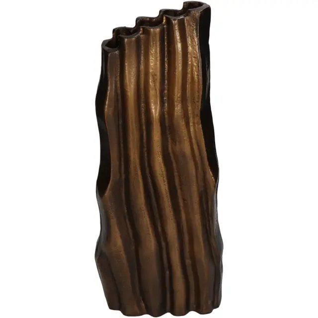 Βάζο Μπρονζέ Αλουμίνιο 15x8x36cm