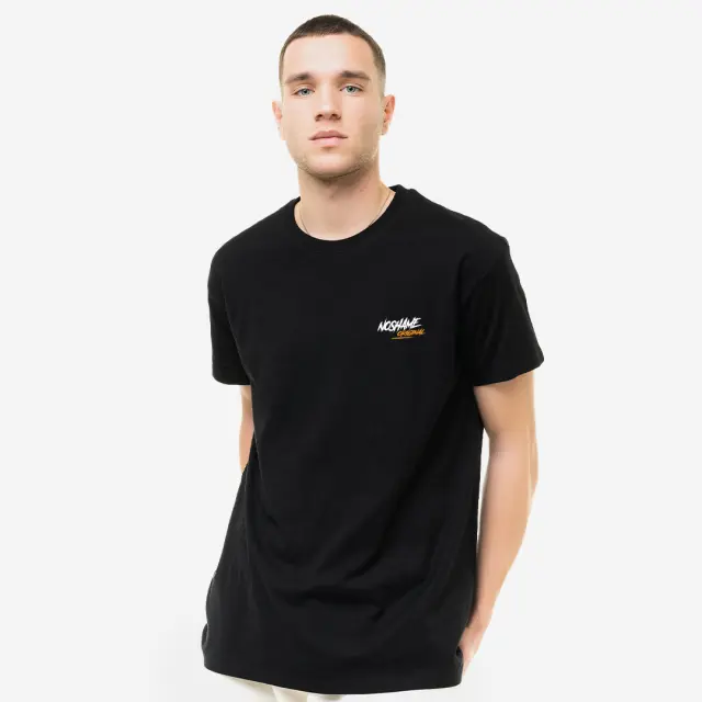 T-shirt Noshame® Μαύρο με τύπωμα - 122411 - XXL