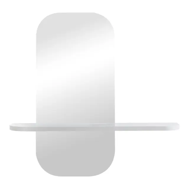 Καθρέπτης Lunaria pakoworld λευκό MDF 60x11.5x60εκ 3
