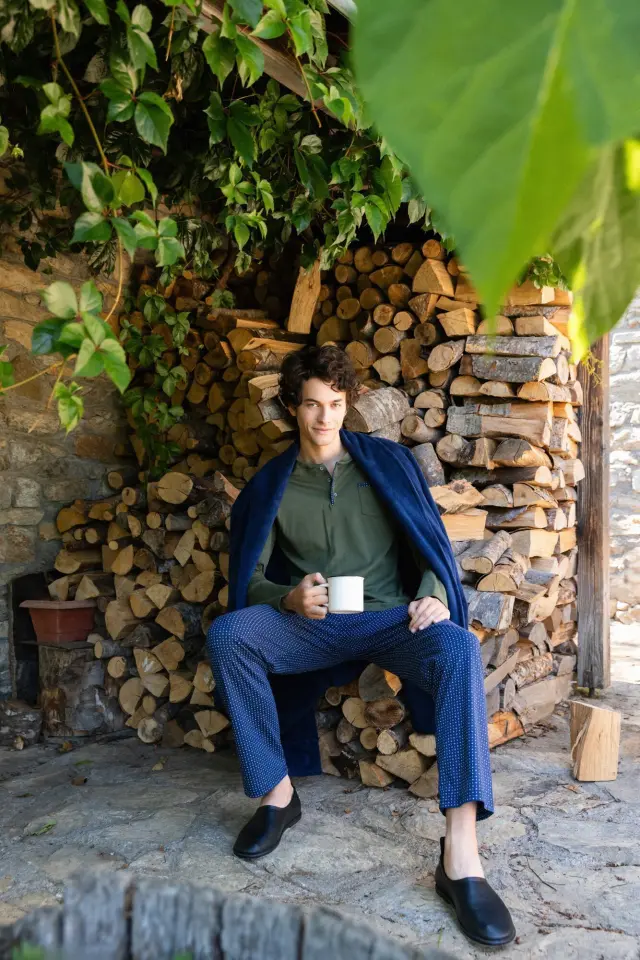 W-M733 - Forest - PYJAMA GREEN GEO 3