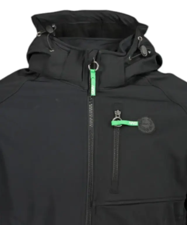 Gian Marco Venturi - Ανδρικό Αδιάβροχο Μπουφάν Hermes Softshell Regular Fit AU01524-BLACK Μαύρο 3