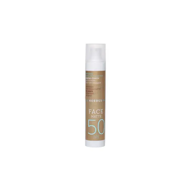 ΚΟΡΡΕΣ Antispot Matte SPF 50 - Αντηλιακό Προσώπου Κόκκινο Σταφύλι Για Ματ Αποτέλεσμα 50ml