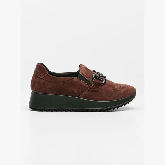 Imac Μοκασίνια-Loafers Γυναικείο δέρμα Nubuck Μπορντώ IMA/858200 BORDO - 39