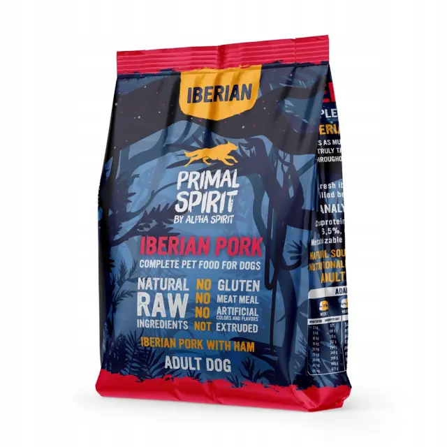 PRIMAL SPIRIT Iberian 70% Pork Ham &ndash; semi-moist dog food &ndash; 1 kg