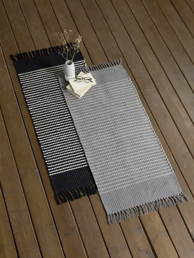 Χαλάκι Διαδρόμου 60x130 Nima Issa 100% βαμβακερό- Beige 2