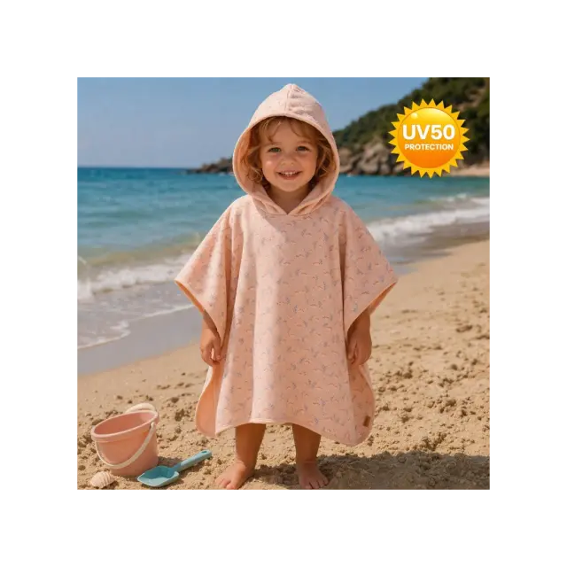 Fresk Παιδικό Poncho Παραλίας UV50 Mimosa Με Κουκούλα - 0 - 36 μηνών 3